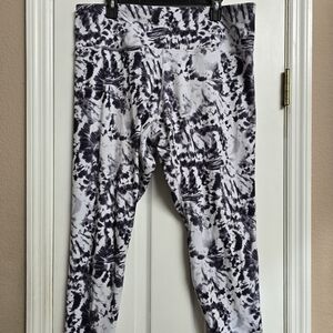 Black & White Womens RBX Capri Leggings 2X
